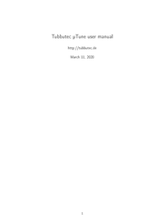 Tubbutec mTune User Manual