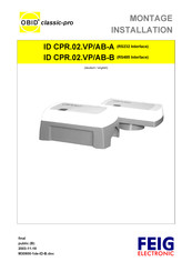 FEIG Electronic OBID classic-pro ID CPR.02.VP/AB-B Installation Manual