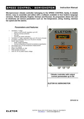 eletor Speed Control Servomotor Instruction Manual