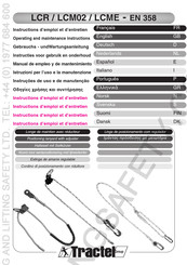 Tractel LCM02 Operating And Maintenance Instructions Manual
