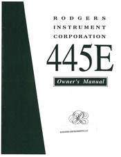 Rodgers 445E Owner's Manual