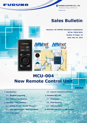 Furuno MCU-004 Sales Bulletin