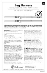 Bodypoint Leg Harness Installation And User Instructions Manual