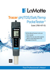 LaMotte Tracer pH/TDS/Salt/Temp
PockeTester Instructions Manual