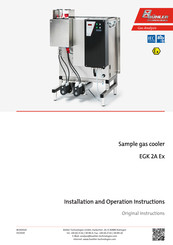 Bühler technologies EGK 2A Ex Installation And Operation Instructions Manual