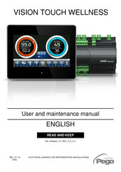 Pego Vision Touch Wellness User And Maintenance Manual