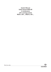 EUCHNER MGB-L2-AR Series System Manual