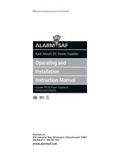AlarmSaf PS5-M Series Operating And Installation Instruction Manual