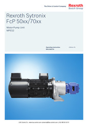 Bosch Rexroth Sytronix FcP 50 Series Operating Instructions Manual