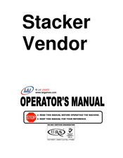 Lai Games Stacker Vendor Operator's Manual