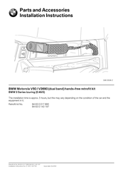 BMW 84 63 0 017 895 Installation Instructions Manual