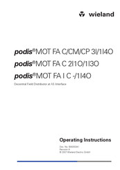 Wieland podis?MOT FA I C 1I4O Operating Instructions Manual