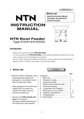 NTN K14 Instruction Manual