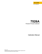 Fluke 7526A Calibration Manual