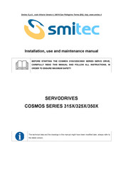 Smitec Cosmos Series Installation, Use And Maintenance Manual