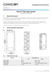 CommScope NovuX Fiber Optic System Installation Instructions Manual