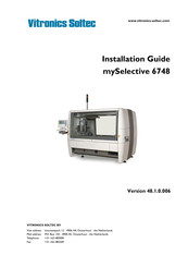 Vitronics Soltec mySelective 6748 Installation Manual