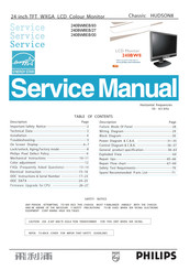 Philips 240BW8 Series Service Manual