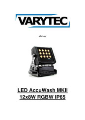 Varytec LED AccuWash MKII 12x8W RGBW IP65 Manual
