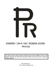 PR Lighting PR-8102 Product Manual