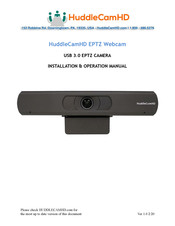 HuddleCamHD HC-EPTZ-USB Installation & Operation Manual