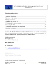 RFL Electronics RFL3200 UK-10 User Manual