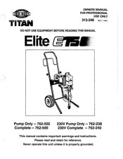 Titan Elite E15 Series Owner's Manual