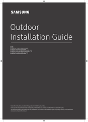Samsung OH85N Installation Manual