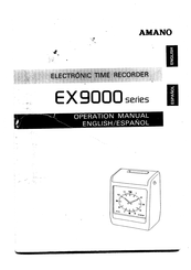 Amano EX9300 Operation Manual