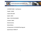 CBE 510 Safety, Installation, Operation, Maintenance