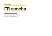 REMEHA 1250 Indirect Installation Manual