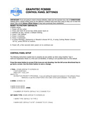 GRAPHTEC FC8000 Series Quick Start Manual