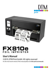 DTM Print FX810ec User Manual