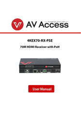AV Access 4KEX70-RX-PSE User Manual