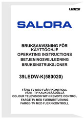 Salora 39LEDW-K Operating Instructions Manual