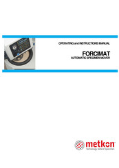 Metkon FORCIMAT Operating And Instruction Manual