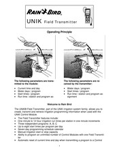 Rain Bird UNIK Field Transmitter Operating Principle