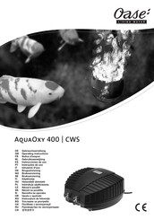 Oase AquaOxy 400 Series Operating Instructions Manual
