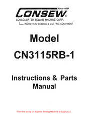 Consew CN3115RB-1 Instructions Manual