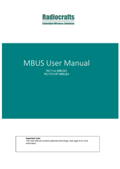 Radiocrafts RC1701HP-MBUS4 User Manual