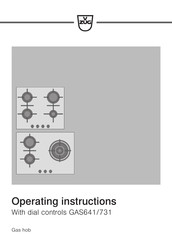 V-ZUG GAS731EKBZ Operating Instructions Manual