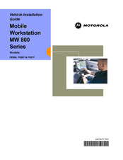Motorola MW 800 Series Vehicle Installation Manual