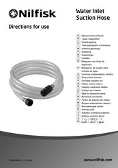 Nilfisk-Advance Water Inlet Suction Hose Directions For Use Manual