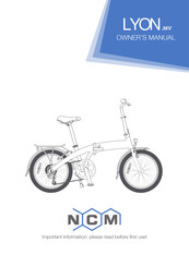 NCM LYON Owner's Manual