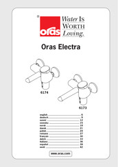 Oras Electra 6173 Installation And Maintenance Manual
