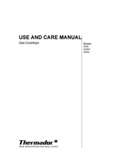 Thermador Masterpiece SGSL365KS Use And Care Manual