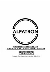 ALFAtron TPUK70-RS T Manual