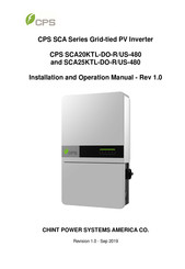 CPS SCA25KTL-DO-R/US-480 Installation And Operation Manual