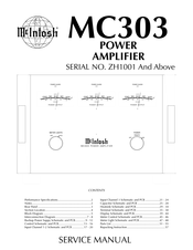 McIntosh Power Amplifier MC303 Service Manual