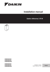 Daikin Altherma 3 R W EHB Series Installation Manual